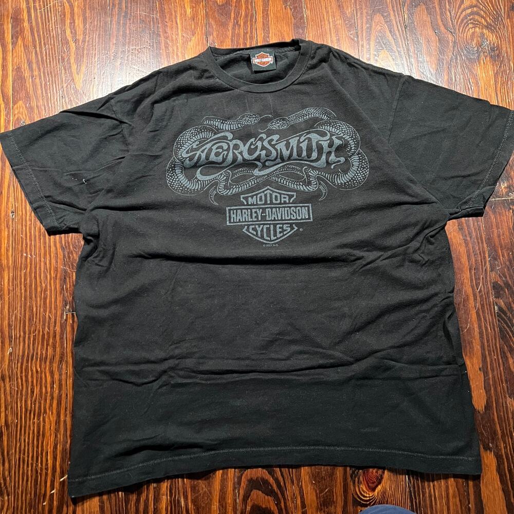 Harley-Davidson XL Graphic T-Shirt Black Regular